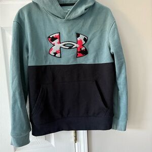 Under Armour boys Hoodie - Teal and Black